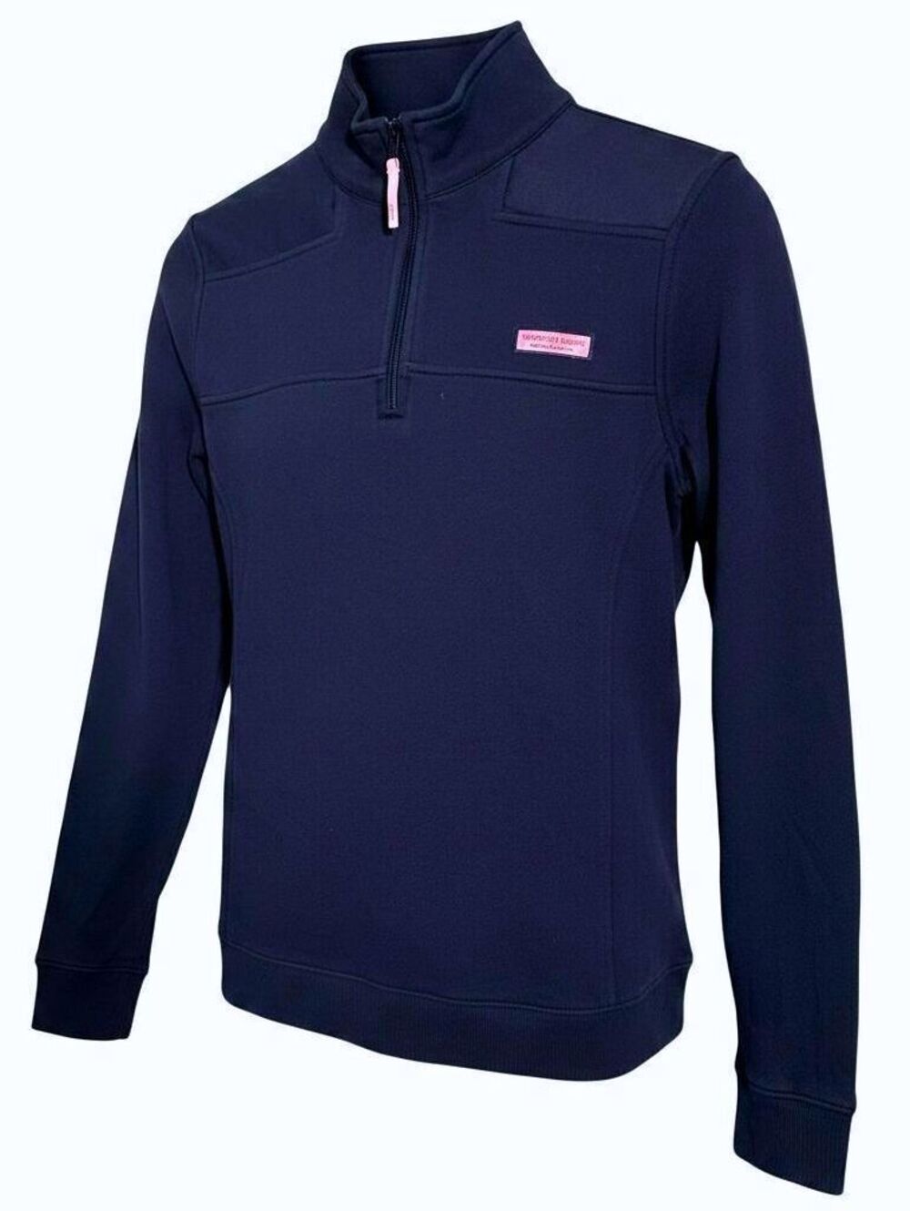 Vineyard Vines Womens (XS) Dark Blue 100% Cotton 1/4 Zip Sweater Shirt Pullover